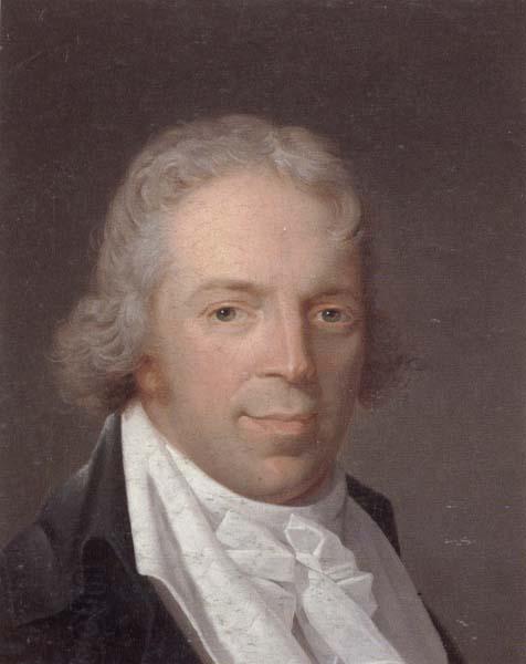 unknow artist Portrait of a man,head and shoulders,wearing a grey jacket and a white cravat